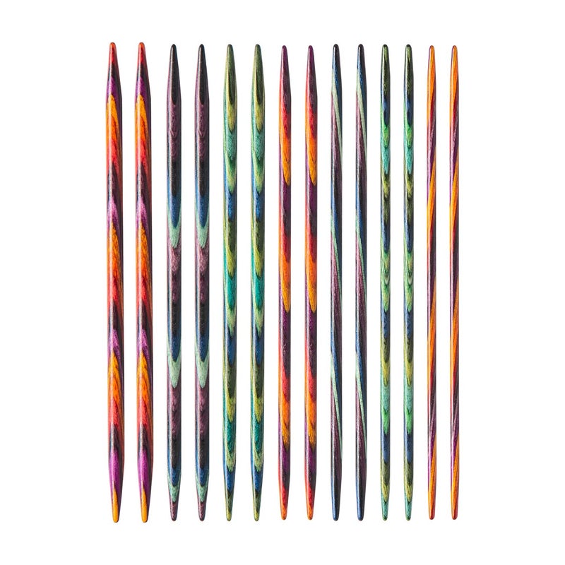 KnitPicks Knit Picks Double Pointed Wood Knitting Needle Set (Mosaic 4") - Image 2